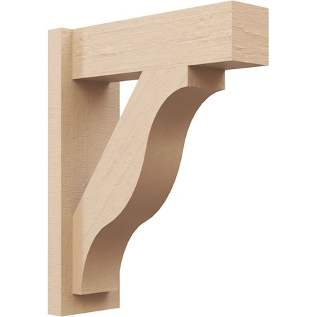 Ekena Millwork 5 1/2-in W x 16-in D x 20-in H Funston Block Rough Cedar Woodgrain TimberThane Outlooker, Primed Tan OUTUR055X16X20FST44RCPR